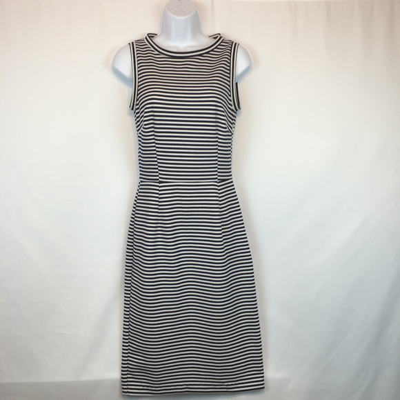 Women's Zara Basic striped dress - Picture 2 of 5